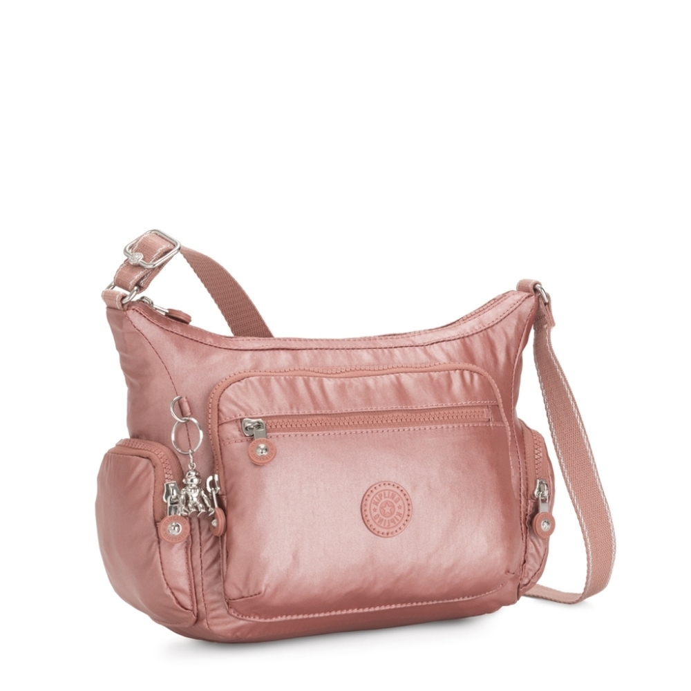 Kipling Gabbie S Metallic Rust Should Bag